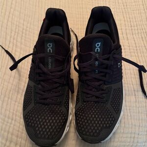 On Cloud dark grey Athletic Shoes with Knit Upper